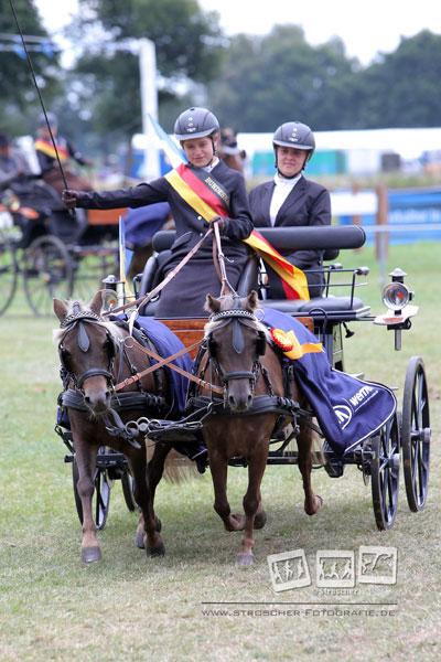 Lea Schröder holte EM-Gold bei den Pony-Zweispännern (Archiv-Bild). Foto: Stroscher