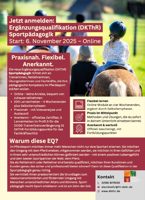 DKThR: Ergänzungsqualifikation Sportpädagogik