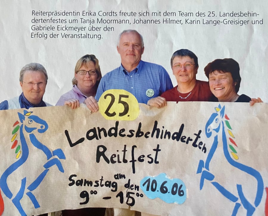 Kompetenzteam Therapeutisches Reiten zum Abschied von Erika Cordts