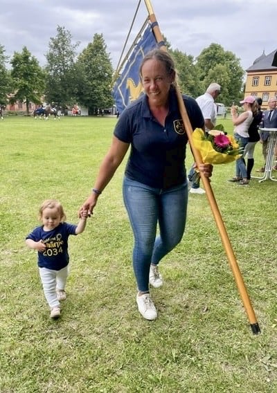 Goldene Schärpe Pferde 2025 Christin Tidow