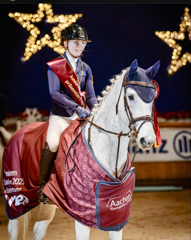 Kathrin Herfort Junioren-Championesse Aachen Youngstars 2025 Foto Metzner- Chioaachencampus- Instagram