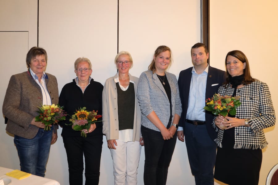 Mitgliederversammlung PSV Hannover Vorstand (v.l.: Waltraud Böhmke, Erika Putensen, Kassandra Mohr, Anne Janßen, Jan Schalk, Maike Bielfeldt. Foto: Pantel